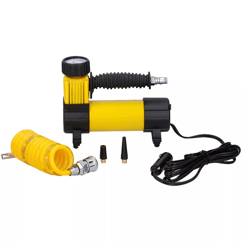 Dunlop - 12 V 100 PSI kompresorius, žarna ir antgalių rinkinys