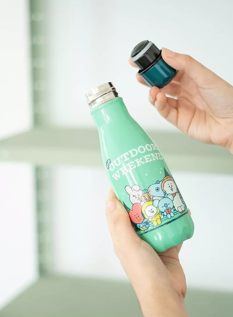 BT21 - 260 ml nerūdijančio plieno termo maisto buteliukas lauko savaitgaliui