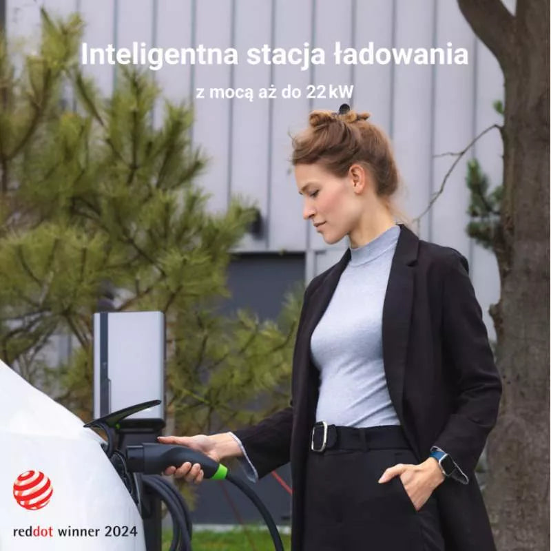 Green Cell - HabuDen Sieninė įkrovimo stotelė 22kW 32A 7.5m Tipo 2 elektromobiliams (EV) su GC Bluetooth WiFi NFC programėle
