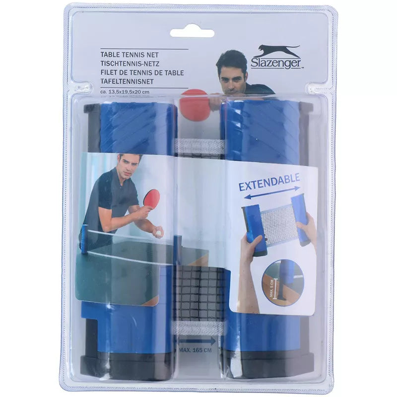 Slazenger - Reguliuojamas stalo teniso tinklas (mėlynas / juodas)