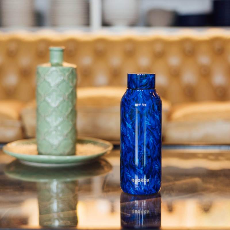 Quokka Solid - Nerūdijančio plieno termobutelė 510 ml (Naktinis miškas)