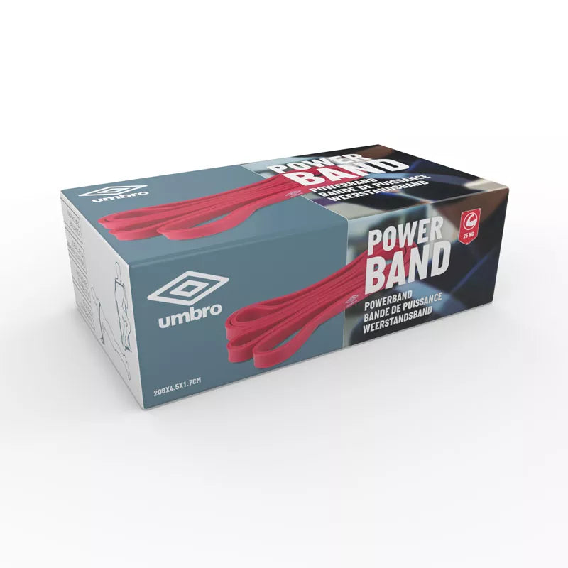 Umbro - Treniruočių pasipriešinimo guma 25 kg (Raudona)