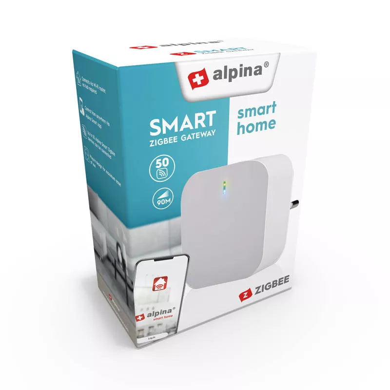 Alpina - Zigbee centrinis mazgas (šaltinis), skirtas prijungti įrenginius pagal šį standartą.