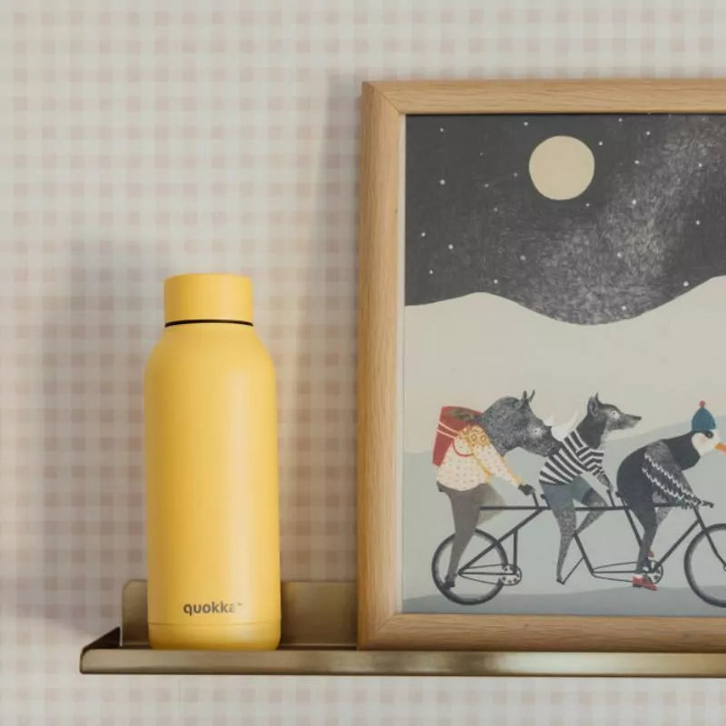 Quokka Solid - Termobutelis iš nerūdijančio plieno, 510 ml (Šviesiai geltonas)