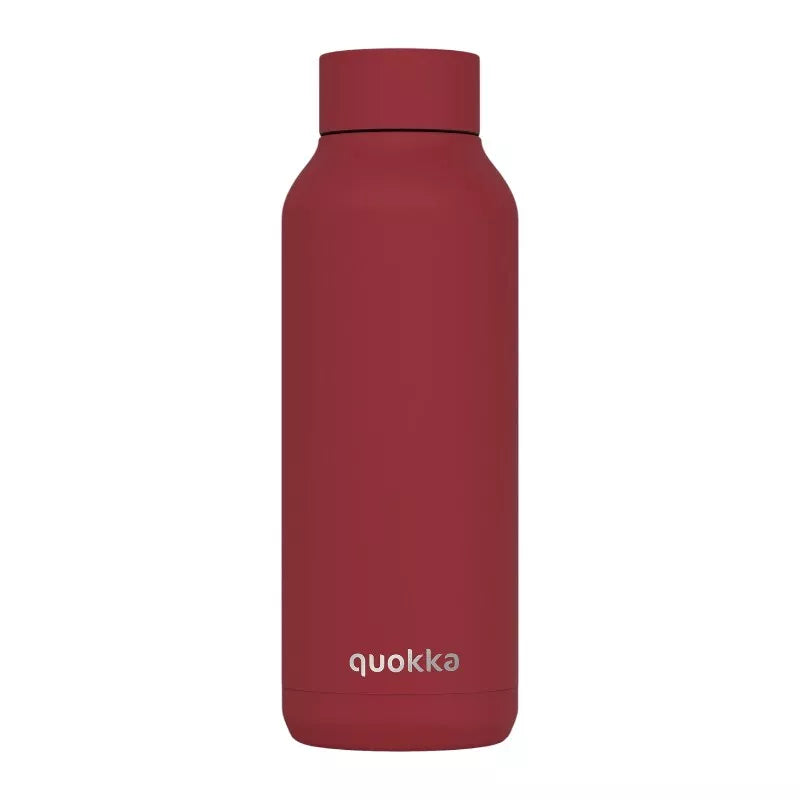 Quokka Solid – Nerūdijančio plieno termo butelis 510 ml (Kuglio raudonumo)