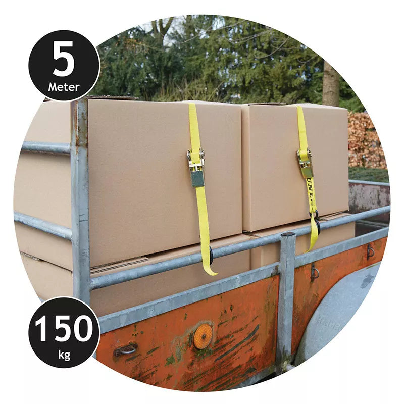 Dunlop - Transportavimo diržai su įtemptuvu, 4 vnt., 5 m / 150 kg