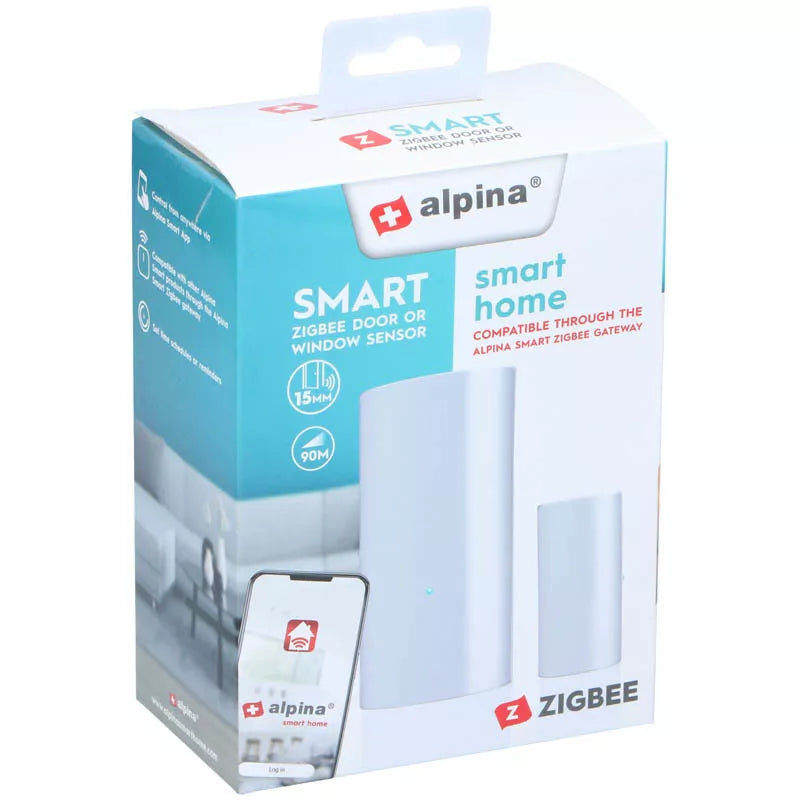 Alpina - Išmanusis lango atidarymo jutiklis iš Zigbee tinklo
